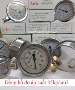 đồng hồ đo áp suất có dầu