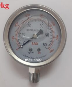 đồng hồ đo áp suất 50bar có dầu