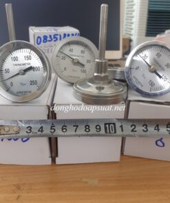 đồng hồ đo nhiệt độ 150 độ mặt 50mm chân sau