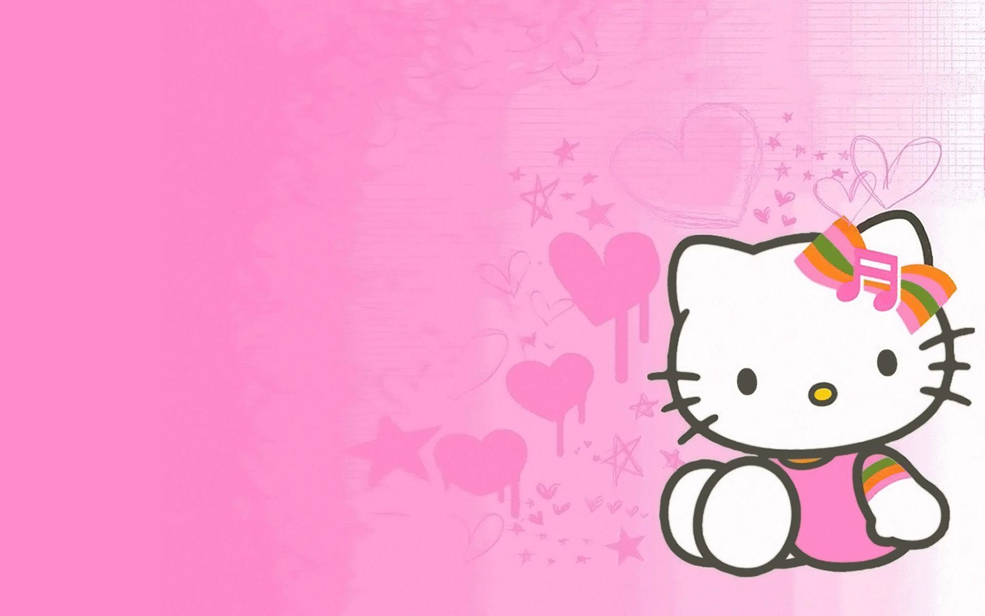 Hình ảnh Hello Kitty cute dễ thương cho máy tính điện thoại Trường THPT Kiến Thụy