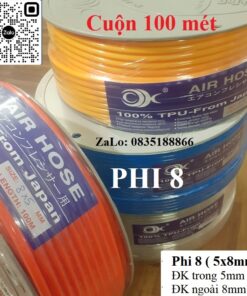 Dây hơi khi nén Phi 8 Ok Japan