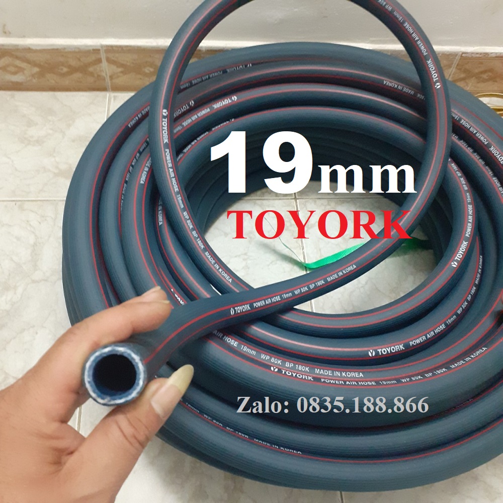 Dây hơi khí nén Toyork Hàn Quốc Phi 19mm