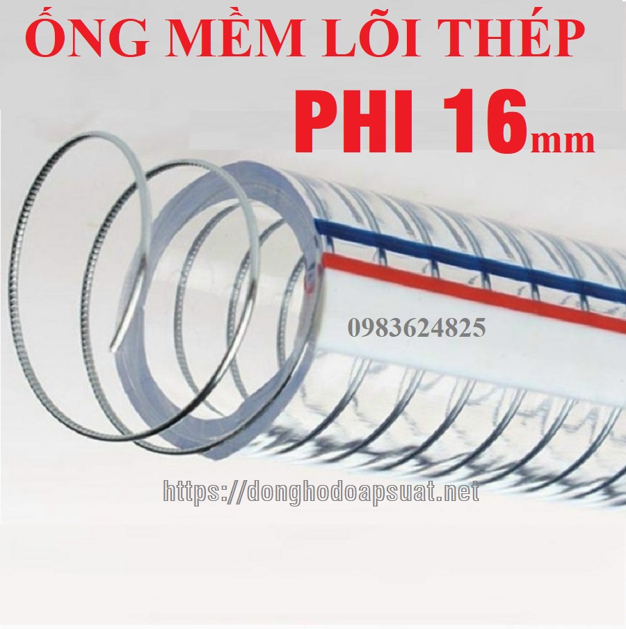 Ống nhựa mềm lõi thép Phi 16