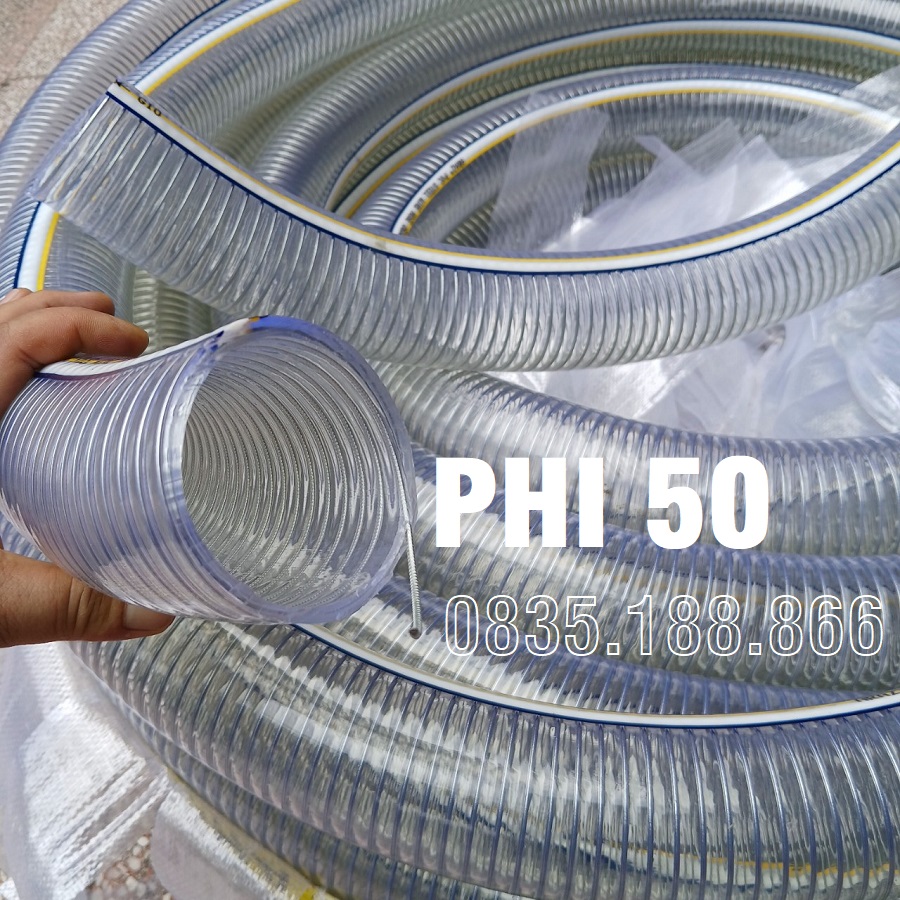 Ống nhựa mềm lõi thép phi 50